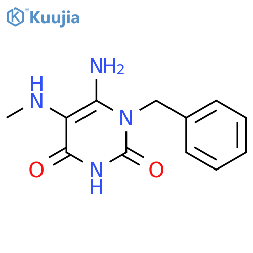 6-Amino-1-benzyl-5-methylaminouracil structure