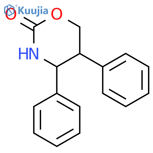 2H-1,3-Oxazin-2-one, tetrahydro-4,5-diphenyl-, trans- structure