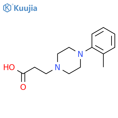 4-(2-methylphenyl)-1-Piperazinepropanoic acid structure