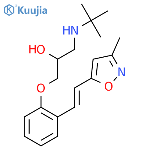 2-Propanol,1-[(1,1-dimethylethyl)amino]-3-[2-[2-(3-methyl-5-isoxazolyl)ethenyl]phenoxy]- structure