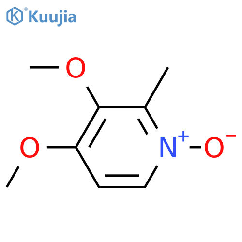 3,4-Dimethoxy-2-methylpyridine-N-oxide structure