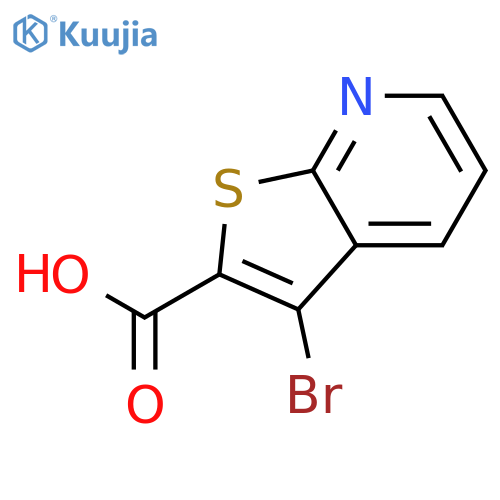 3-Bromothieno[2,3-b]pyridine-2-carboxylic acid structure