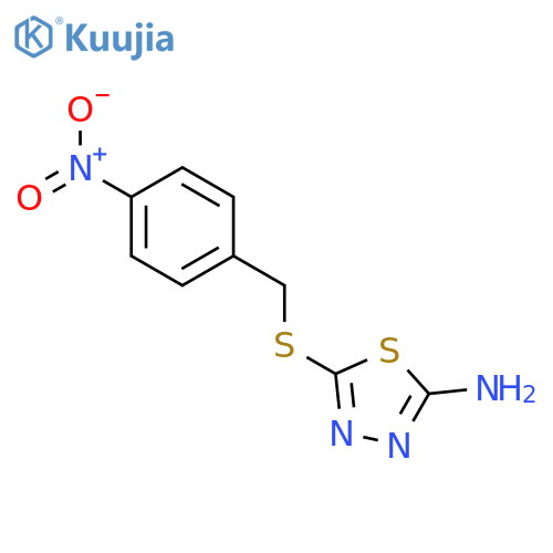 5-[(4-nitrobenzyl)sulfanyl]-1,3,4-thiadiazol-2-amine structure