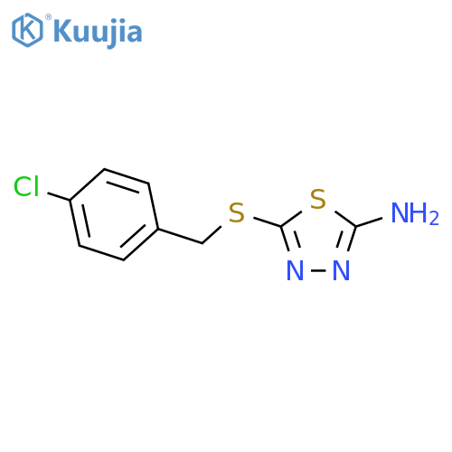 5-(4-Chlorobenzyl)sulfanyl-1,3,4-thiadiazol-2-ylamine structure