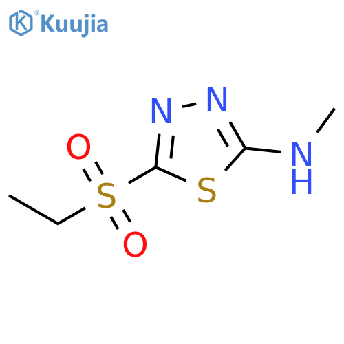 1,3,4-Thiadiazol-2-amine,5-(ethylsulfonyl)-N-methyl- structure