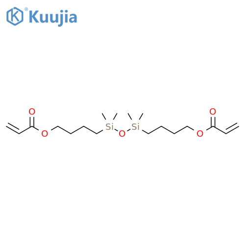 2-Propenoic acid, (1,1,3,3-tetramethyl-1,3-disiloxanediyl)di-4,1-butanediyl ester (9CI) structure
