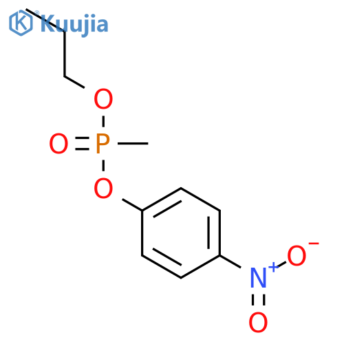 Phosphonic acid, methyl-, 4-nitrophenyl propyl ester structure