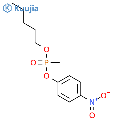 Phosphonic acid, methyl-, 4-nitrophenyl pentyl ester structure
