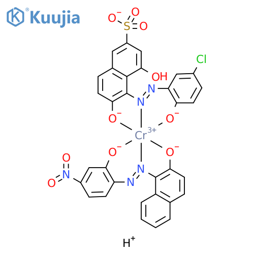 Chromate(2-),[5-[[5-chloro-2-(hydroxy-.kappa.O)phenyl]azo-.kappa.N1]-4-hydroxy-6-(hydroxy-.kappa.O)-2-naphthalenesulfonato(3-)][1-[[2-(hydroxy-.kappa.O)-4-nitrophenyl]azo-.kappa.N1]-2-naphthalenolato(2-)-.kappa.O]-,dihydrogen structure