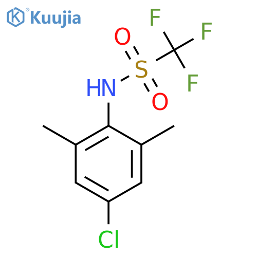 Methanesulfonamide, N-(4-chloro-2,6-dimethylphenyl)-1,1,1-trifluoro- structure