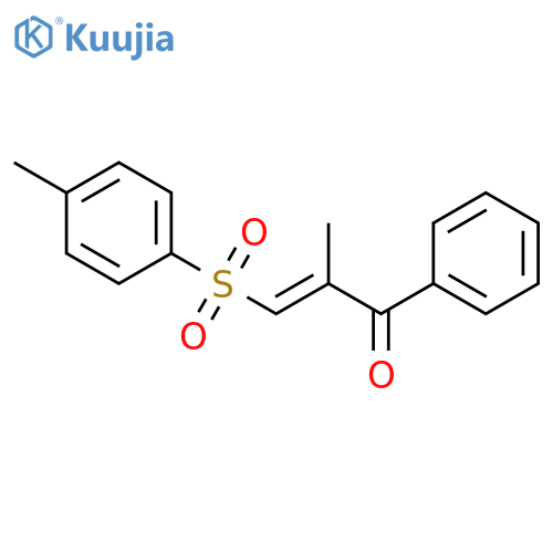 2-Propen-1-one, 2-methyl-3-[(4-methylphenyl)sulfonyl]-1-phenyl- structure