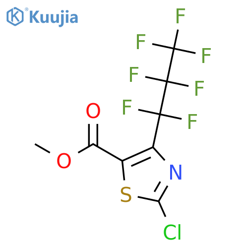 5-Thiazolecarboxylic acid, 2-chloro-4-(heptafluoropropyl)-, methyl ester structure