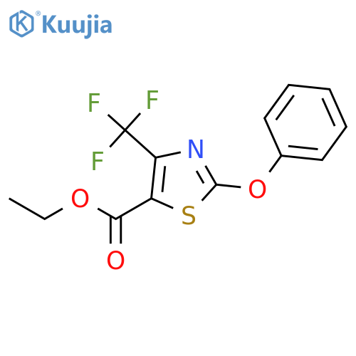 5-Thiazolecarboxylic acid, 2-phenoxy-4-(trifluoromethyl)-, ethyl ester structure