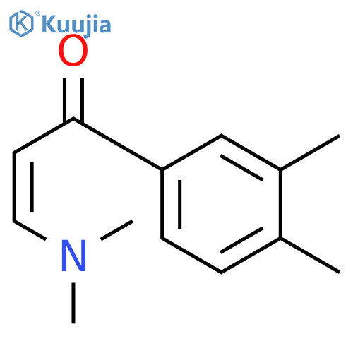 (2E)-3-(dimethylamino)-1-(3,4-dimethylphenyl)prop-2-en-1-one structure