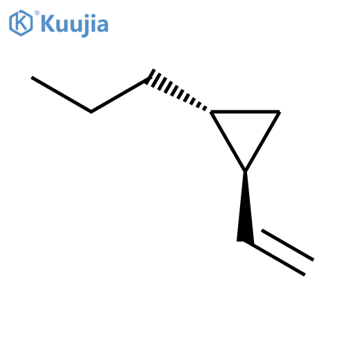 Cyclopropane, 1-ethenyl-2-propyl-, trans- structure