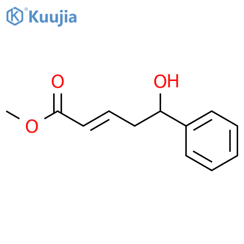 2-Pentenoic acid, 5-hydroxy-5-phenyl-, methyl ester, (2E)- structure