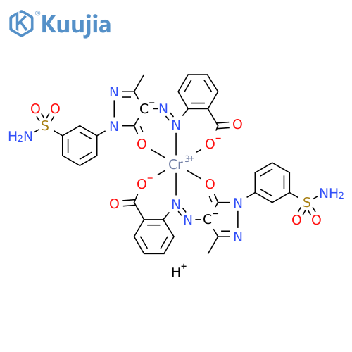 Chromate(1-),bis[2-[[1-[3-(aminosulfonyl)phenyl]-4,5-dihydro-3-methyl-5-(oxo-.kappa.O)-1H-pyrazol-4-yl]azo-.kappa.N1]benzoato(2-)-.kappa.O]-,hydrogen structure