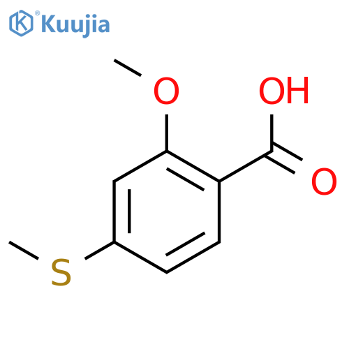 2-methoxy-4-(methylsulfanyl)benzoic acid structure