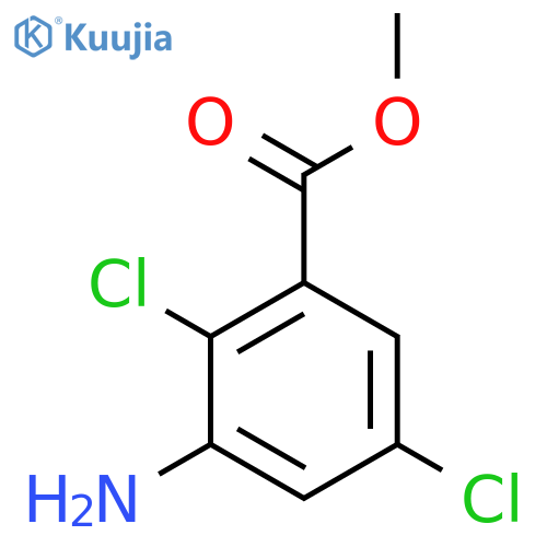 3-Amino-2,5-dichlorobenzoic acid, methyl ester structure