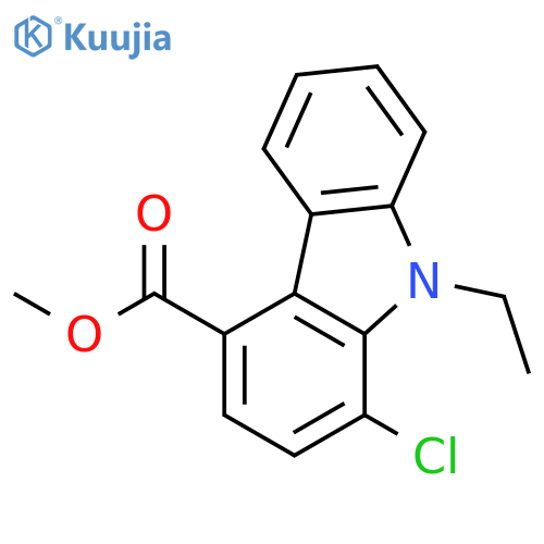 9H-Carbazole-4-carboxylic acid, 1-chloro-9-ethyl-, methyl ester structure