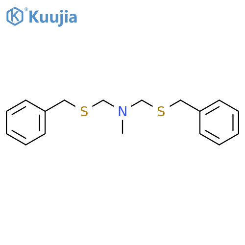 Methanamine,N-methyl-1-[(phenylmethyl)thio]-N-[[(phenylmethyl)thio]methyl]- structure