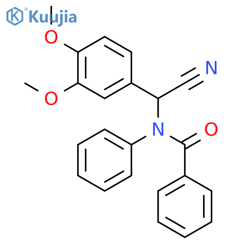 BENZAMIDE, N-[CYANO(3,4-DIMETHOXYPHENYL)METHYL]-N-PHENYL- structure