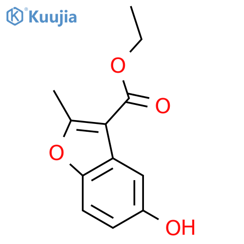 ethyl 5-hydroxy-2-methyl-benzofuran-3-carboxylate structure