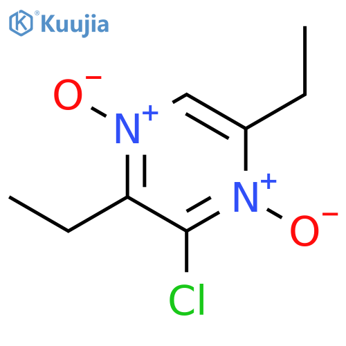 PYRAZINE, 3-CHLORO-2,5-DIETHYL-, 1,4-DIOXIDE structure