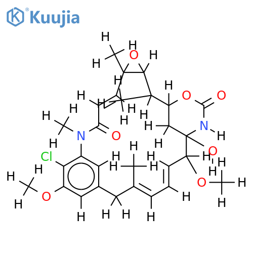 (2E)-2,3-didehydro-3-deoxy-maytansinol structure