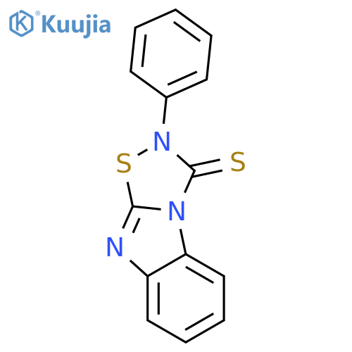 1,2,4-Thiadiazolo[4,5-a]benzimidazole-3(2H)-thione, 2-phenyl- structure