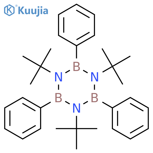 Borazine, 1,3,5-tris(1,1-dimethylethyl)-2,4,6-triphenyl- structure