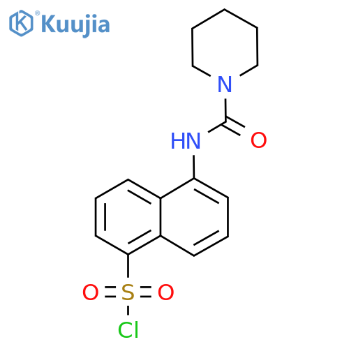 5-[(Piperidine-1-carbonyl)-amino]-naphthalene-1-sulfonyl chloride structure