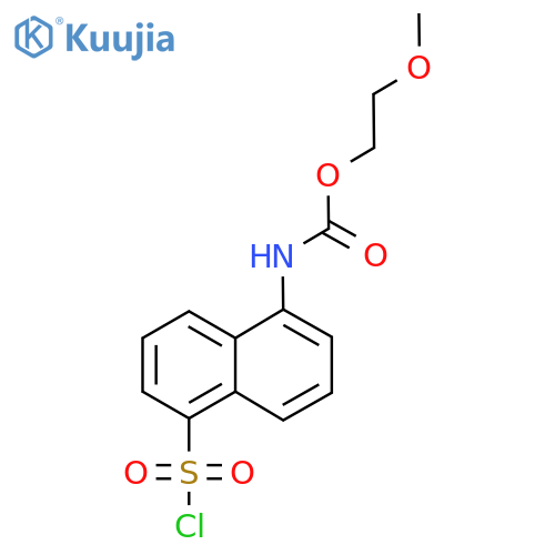 2-Methoxyethyl (5-(chlorosulfonyl)naphthalen-1-yl)carbamate structure