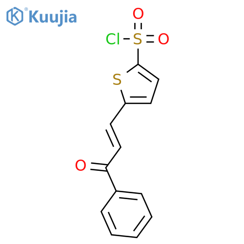 5-(3-OXO-3-PHENYL-PROPENYL)-THIOPHENE-2-SULFONYL CHLORIDE structure