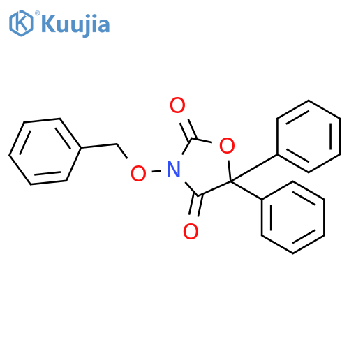 2,4-Oxazolidinedione, 5,5-diphenyl-3-(phenylmethoxy)- structure