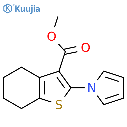 Methyl 2-(1H-pyrrol-1-yl)-4,5,6,7-tetrahydro-1-benzothiophene-3-carboxylate structure