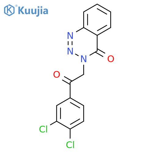 3-[2-(3,4-Dichloro-phenyl)-2-oxo-ethyl]-3H-benzo[d][1,2,3]triazin-4-one structure