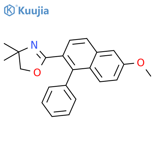 Oxazole,4,5-dihydro-2-(6-methoxy-1-phenyl-2-naphthalenyl)-4,4-dimethyl- structure