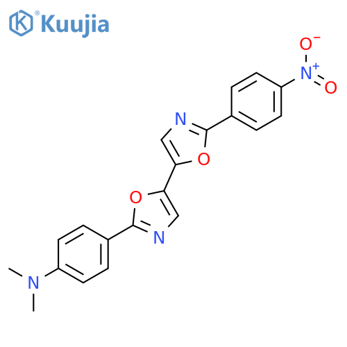 Benzenamine, N,N-dimethyl-4-[2'-(4-nitrophenyl)[5,5'-bioxazol]-2-yl]- structure