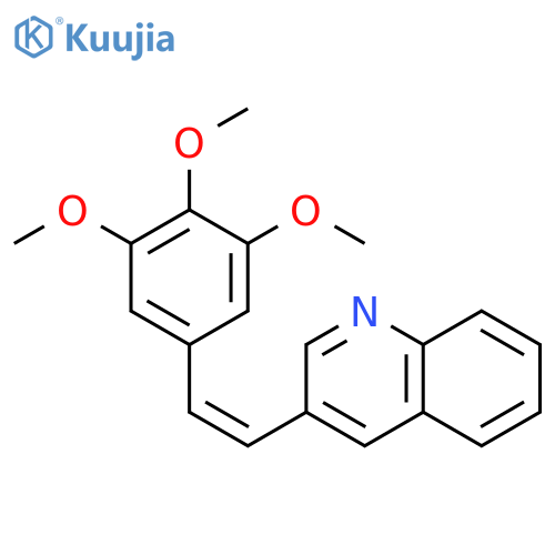 Quinoline, 3-[(1Z)-2-(3,4,5-trimethoxyphenyl)ethenyl]- structure