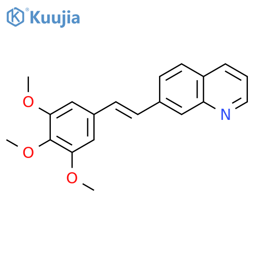 QUINOLINE, 7-[(1E)-2-(3,4,5-TRIMETHOXYPHENYL)ETHENYL]- structure