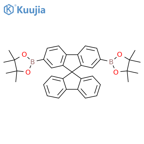 2,7-Bis(4,4,5,5-tetramethyl-1,3,2-dioxaborolan-2-yl)-9,9'-spirobi[9H-fluorene] structure