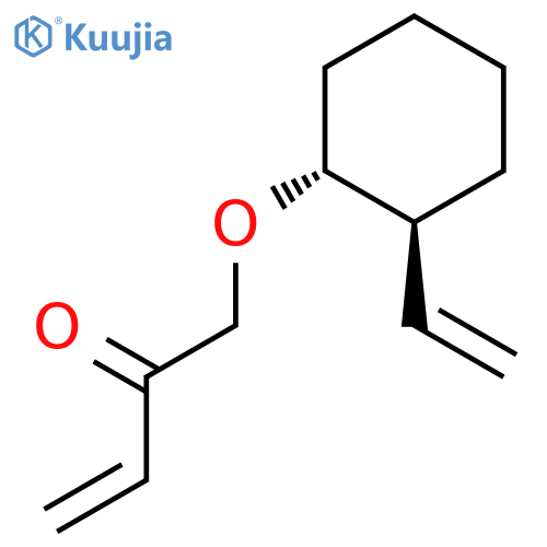 3-Buten-2-one, 1-[[(1R,2S)-2-ethenylcyclohexyl]oxy]-, rel- structure