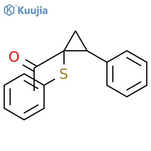 ETHANONE, 1-[2-PHENYL-1-(PHENYLTHIO)CYCLOPROPYL]- structure