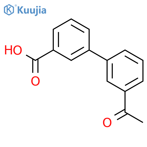 3'-Acetylbiphenyl-3-carboxylic acid structure