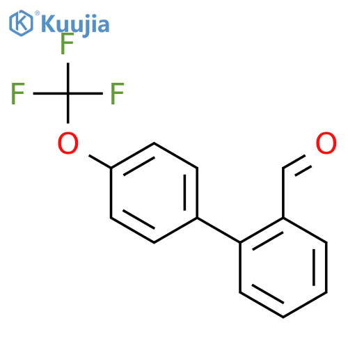 4'-(trifluoromethoxy)-[1,1'-biphenyl]-2-carbaldehyde structure