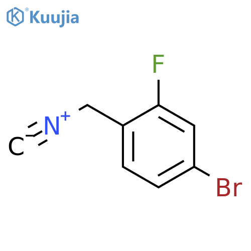 4-bromo-2-fluoro-1-(isocyanomethyl)benzene structure