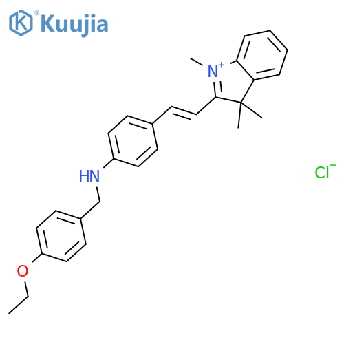 3H-Indolium,2-[2-[4-[(4-ethoxyphenyl)methylamino]phenyl]ethenyl]-1,3,3-trimethyl-, chloride(1:1) structure