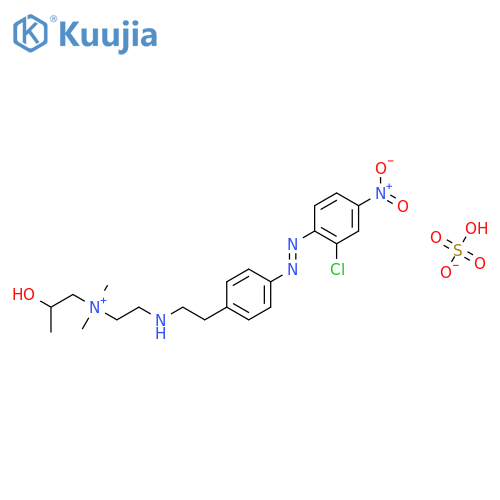 (2-((4-((2-Chloro-4-nitrophenyl)azo)phenyl)ethylamino)ethyl)(2-hydroxypropyl)dimethylammonium hydrogen sulphate structure