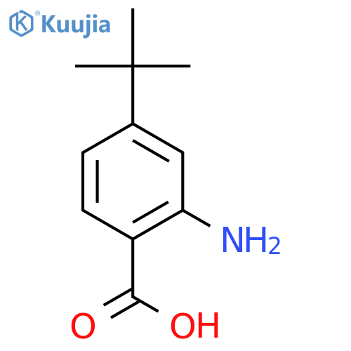 2-Amino-4-tert-butylbenzoic acid structure